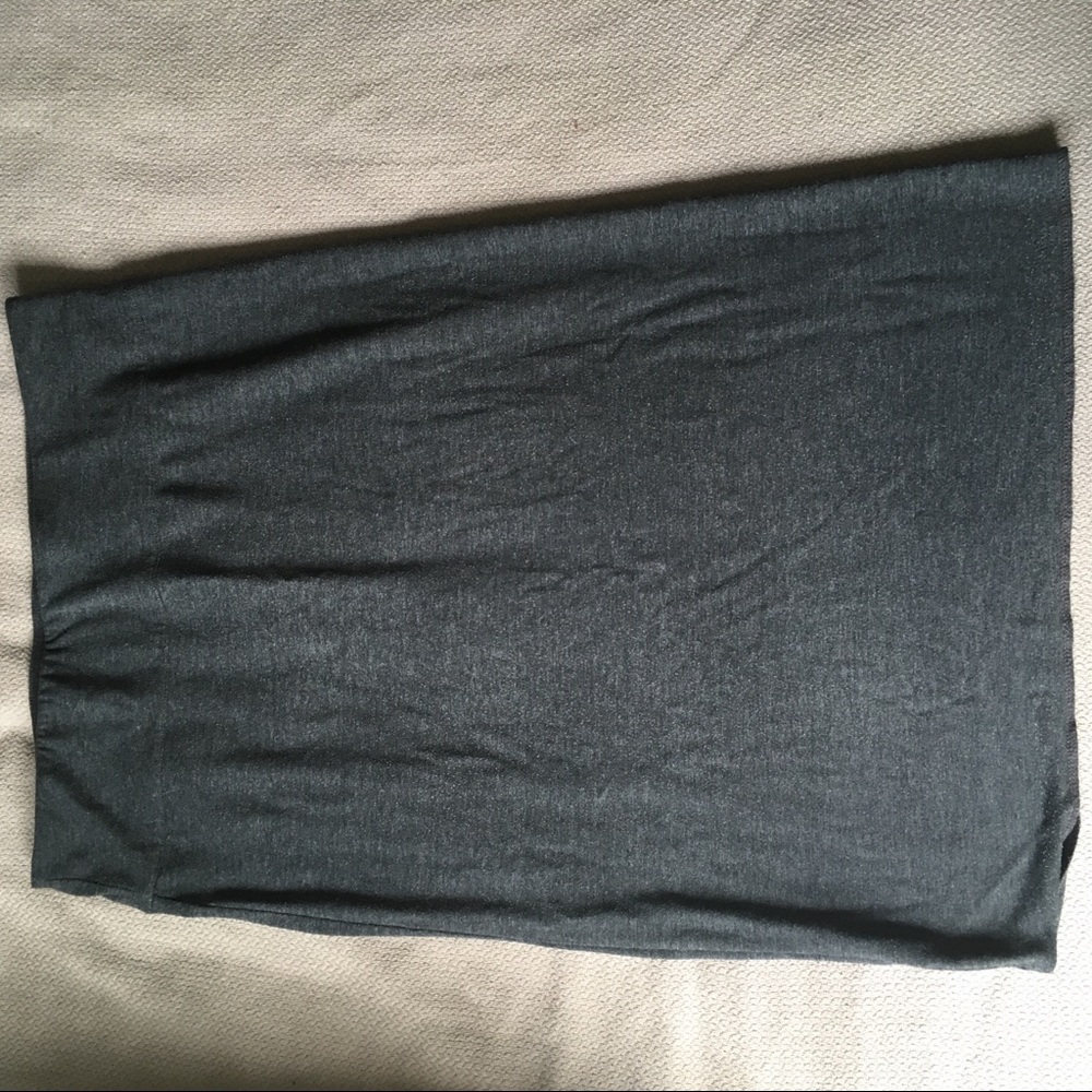 Charcoal Loft pencil skirt